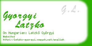 gyorgyi latzko business card